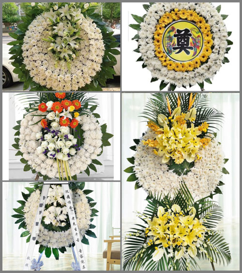 湖北孝感市大悟县彭店乡永安村花圈速递